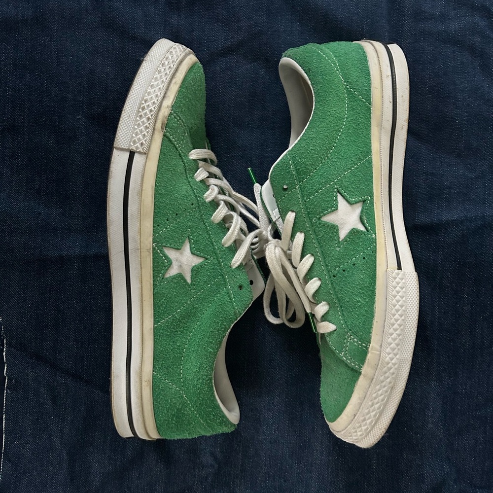 Green Converse One Star Sneakers